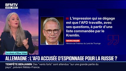 LE CHOIX D'ELSA VIDAL - En Allemagne, le parti AfD accusé d'espionnage pour la Russie