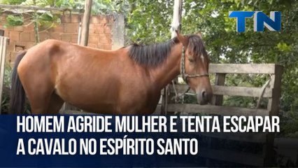 Homem agride mulher e tenta escapar a cavalo no Espírito Santo