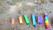 Numberblocks Buried in Sand! Find and Arrange Numbers Left to Right | Learn with Toys