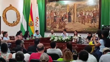 Medrano presidió su primera sesión como presidente del Concejo Municipal de Santa Cruz de la Sierra