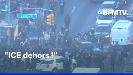 Des centaines de New-yorkais s’opposent à l’ICE lors d’une intervention dans une rue commerçante de Chinatown