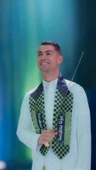 On the 95th Saudi National Day 🇸🇦 _Cristiano Ronaldo shares a message with the Saudi people 💚_في اليوم الوطني السعودي ال