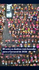BH entre os destinos mais buscados para o Carnaval de 2026