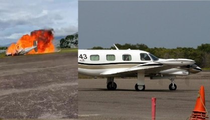 Video sensible | Momento exacto en el que se accidenta avioneta en Táchira, dejando 2 fallecidos