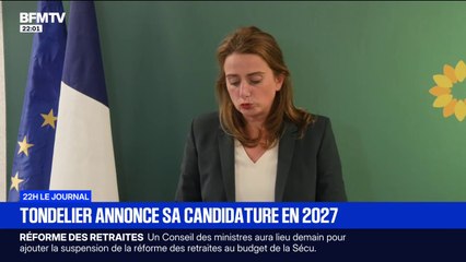 Marine Tondelier, secrétaire nationale des Écologistes, annonce sa candidature à la présidentielle de 2027