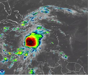 Tormenta tropical Melissa se encuentra a 636 km de Santo Domingo
