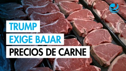 Trump pide a ganaderos en EU bajar precios de carne tras beneficios por aranceles