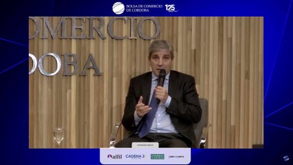 Caputo habló en la Bolsa de Comercio de Córdoba