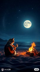 🌊 Whisper of the Sea Breeze | When the Ocean Tells a Love Story 💙🐱 | AI Cute Cat Short