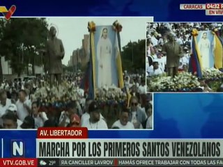 Devotos se movilizan en celebración por los primeros santos venezolanos