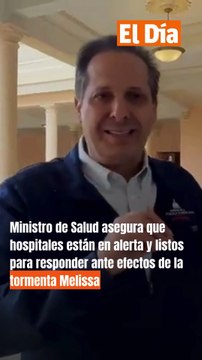 Ministro de Salud asegura que hospitales están en alerta y listos para responder ante efectos de la tormenta Melissa