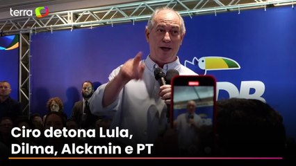 Ciro Gomes provoca Lula e PT em filiação ao PSDB e questiona: 'aqui não tem ladrão, e lá?'
