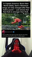 In CAPTAIN AMERICA: BRAVE NEW WORLD (2025) - Red Hulk Punches so Hard he Dented Vibranium