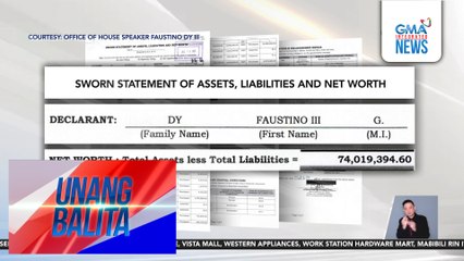 Ilan pang mambabatas, isinapubliko ang kanilang statement of assets, liabilities, and net worth | Unang Balita