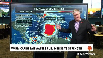 Melissa expected to crawl through the Caribbean, causing catastrophic flooding