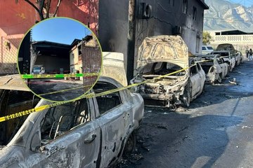 Vecinos narran momentos de pánico tras incendio en taller mecánico en Santa Catarina