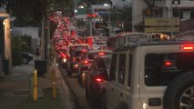 Reportan congestionamiento vehicular en varios puntos de la capital