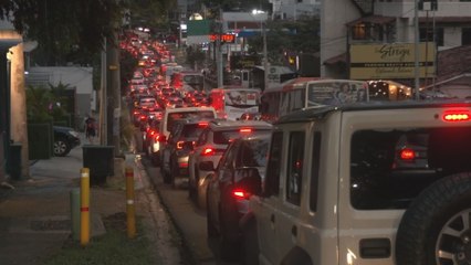 Reportan congestionamiento vehicular en varios puntos de la capital