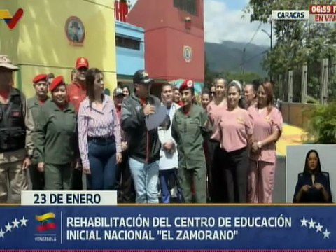 Caracas | Gobierno nacional entrega rehabilitado el C.E.I.N. El Zamorano en la parroquia 23 de Enero