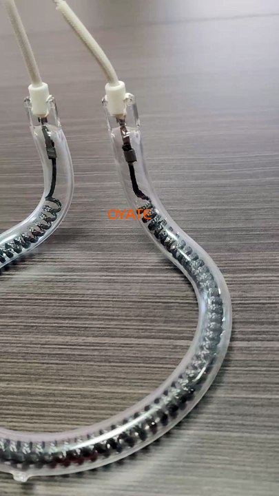 1200w Short Wave Quartz Infrared Heating Lamp 1000w Shortwave Halogen Heating Element Clear Heat Tube