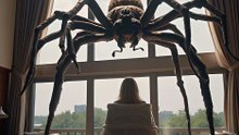 Ai girl cocooned by spider