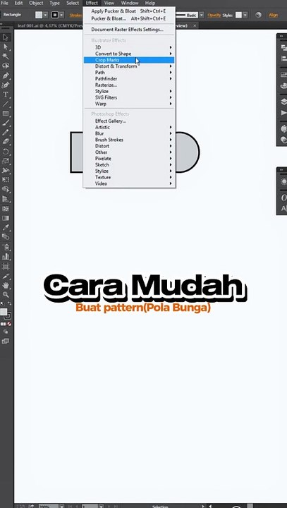 Cara membuat pattern bunga