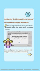 Not Enough iPhone Storage While WhatsApp Backup? 3 Quick Fixes