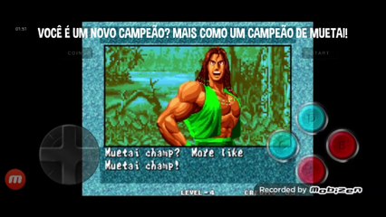 Fatal Fury 3 Bob Wilson vs Joe Higashi fala de vitória do Bob Wilson em português