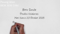 Kode Syair Boru Sunda Hari Kamis 23 Oktober 2025 #PakTuntung
