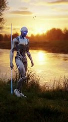 AI Robot Catches Fish and Fries It by the River 🤖🐟🔥 | Everyday with AI