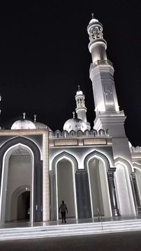 beautiful view of sharjah mosque in (UAE)