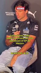 ¡LA MEJOR DE SU CARRERA! 🤩🇲🇽Carlos Sainz habló sobre su experiencia ganando el Gran Premio de cdmx