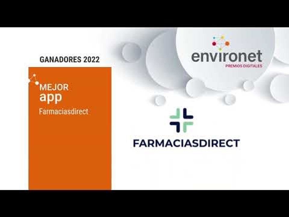 Premio Environet a Mejor App | Farmaciasdirect