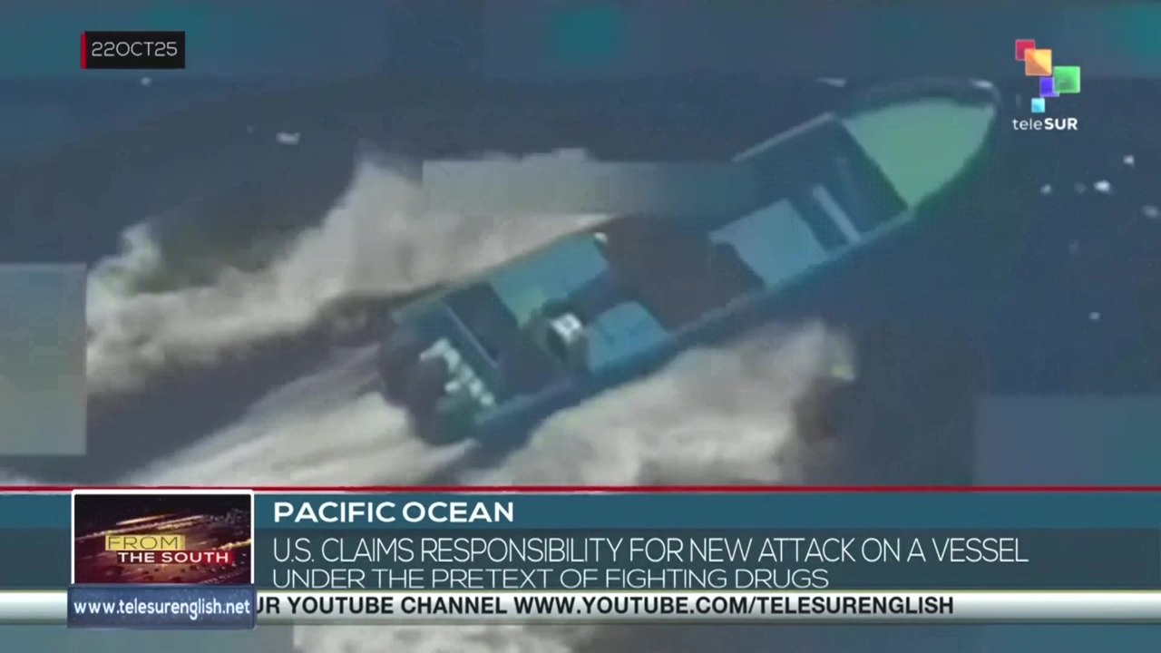 PACIFIC OCEAN | U.S. owns ship attack, says it's drug-related