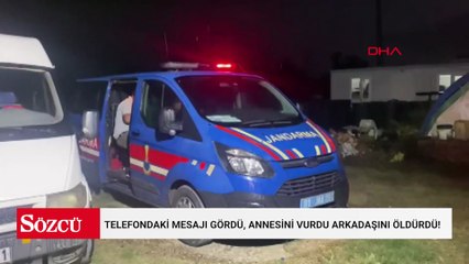 Telefondaki mesajı gördü, annesini vurdu arkadaşını öldürdü!