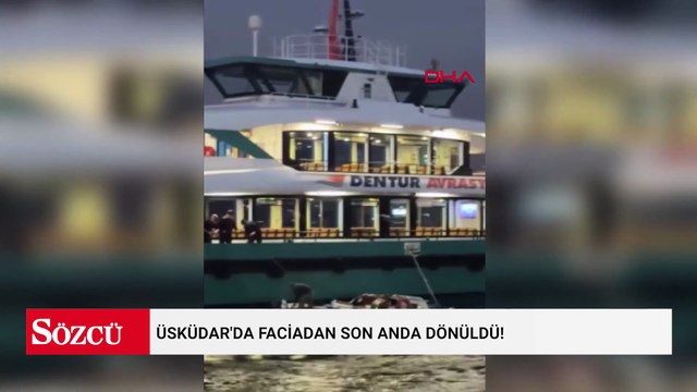 Üsküdar'da faciadan son anda dönüldü! Yolcu motoru balıkçı teknesine çarptı