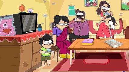 Anime Cartoon Movie Indian Middle Class families (Fights & Drama)