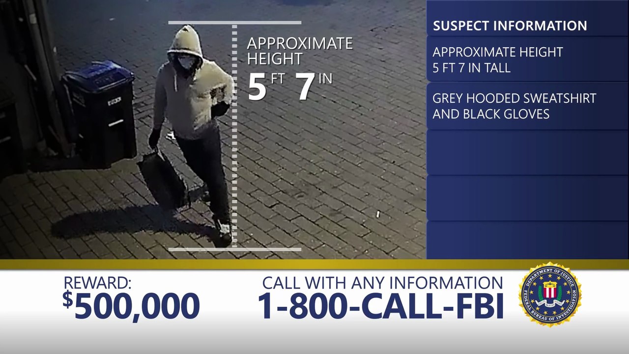 Updated: Seeking Information on Capitol Hill Pipe Bomb Suspect — FBI still offering $500,000 reward