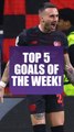 UEFA Champions League Top 5 Goals Of The Week! #UCL #football #shorts
