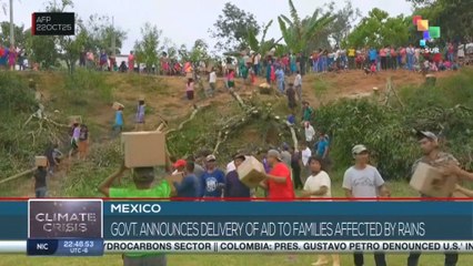 MEXICO | Delivery aid to rain affected families