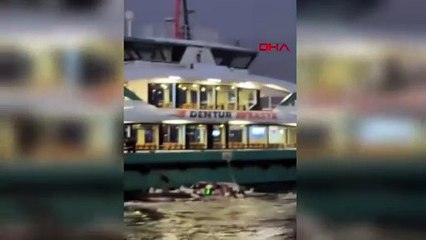 İstanbul Boğazı'nda yolcu motoru ile balıkçı teknesi çarpıştı