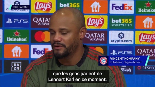Kompany après le but du jeune Lennart Karl : Il a joué comme à l'entraînement