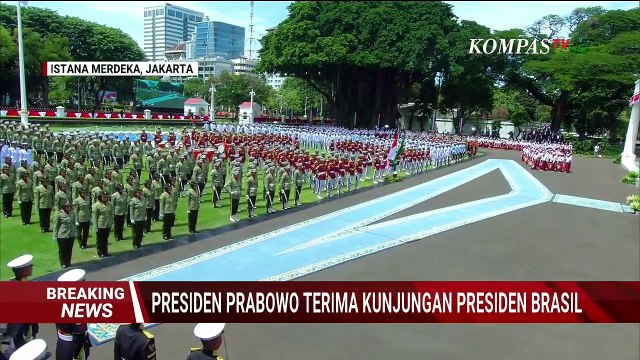 Momen Menteri Kabinet Merah Putih Ikut Sambut Presiden Brasil di Istana Merdeka