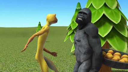 Patila Challenge 9 (3D): Gorilla's Fruit Heist! Patila's Epic Pursuit!