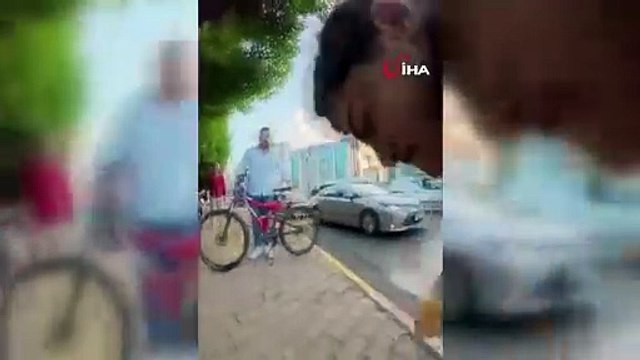 Sahibinin ağızlıksız gezdirdiği köpek kaldırımda dehşet saçtı!