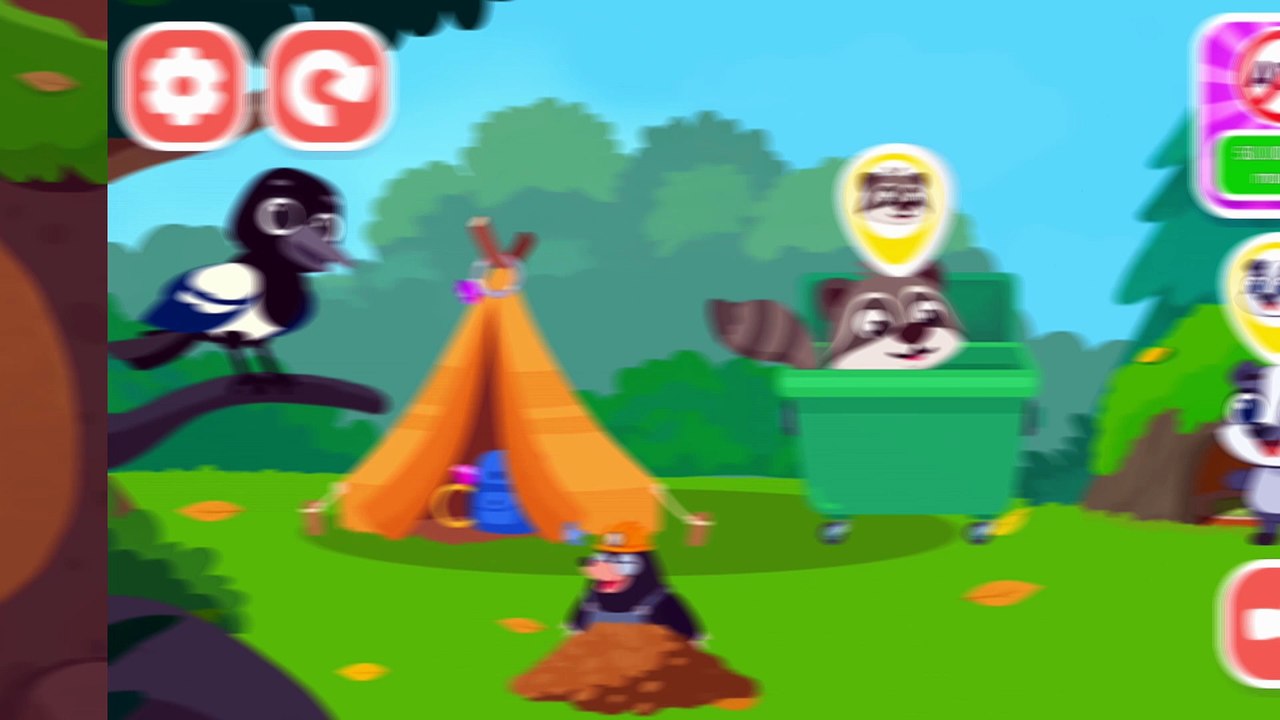 Helping Magpie, Mole & Raccoon in the Forest 🌿 | Animal Fun World Gameplay