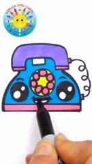 Dibuja un TELÉFONO super fácil!!  Draw a TELEPHONE super easy !!!