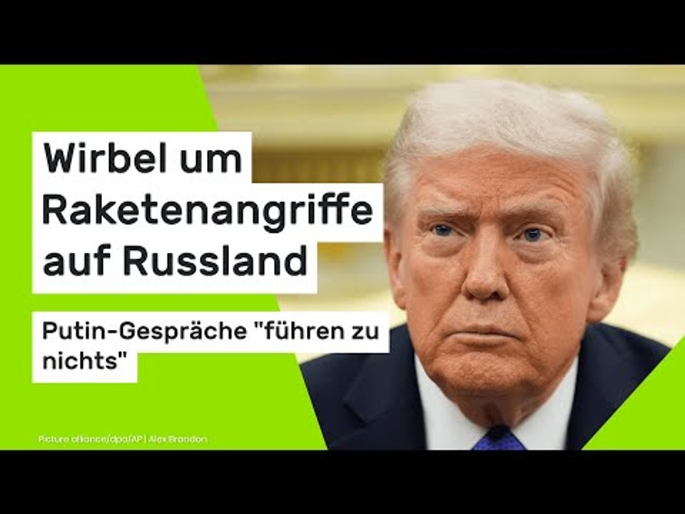 Donald Trump: Putin-Gespräche 'führen zu nichts' - Wirbel um Raketenangriffe auf Russland