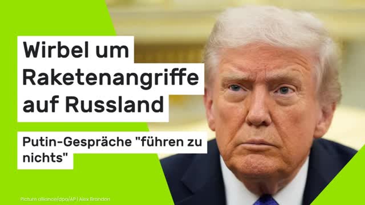 Donald Trump: Putin-Gespräche 'führen zu nichts' - Wirbel um Raketenangriffe auf Russland