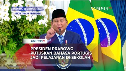 Depan Presiden Brasil, Prabowo Putuskan Bahasa Portugis Jadi Pelajaran di Sekolah